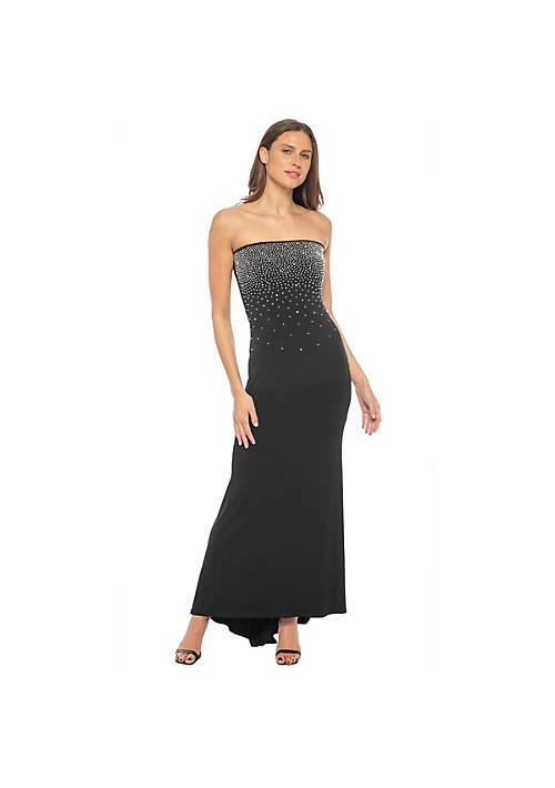 MARINA Strapless Gown With Ombre Faraj Beading 1