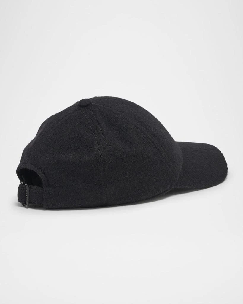 Yves Saint Laurent Vintage Cashmere Logo-Print Baseball Cap 2