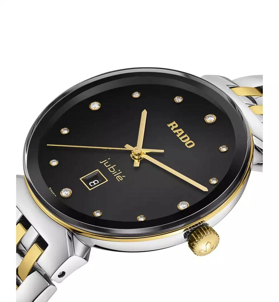 Rado Women's Swiss Florence Classic Diamond (1/20 ct. t.w.) Two-Tone Stainless Steel Bracelet Watch 30mm 3