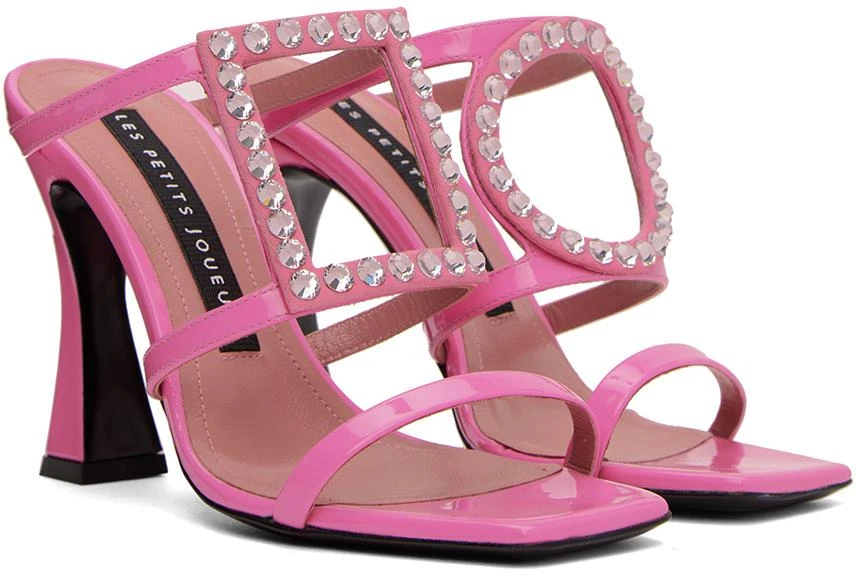 Les Petits Joueurs Pink Hoya Heeled Sandals 4