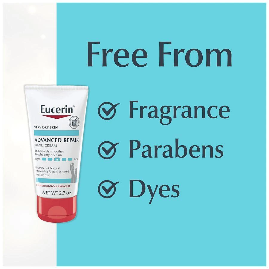 Eucerin Advanced Repair Hand Cream Fragrance Free 8
