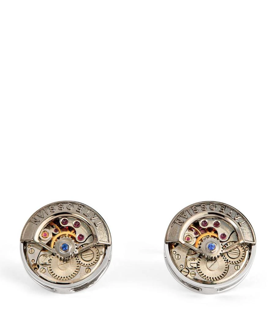 Tateossian Circle Skeleton Gear Cufflinks 1