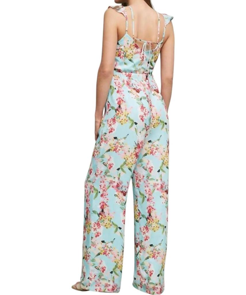 Adelyn Rae Adelyn Rae - Floral Flutter Jumpsuit