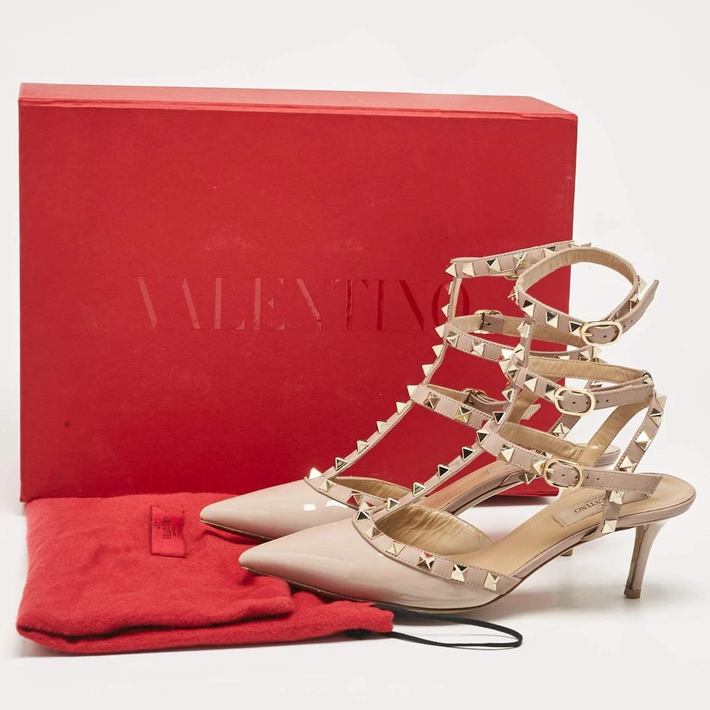 Valentino Valentino Beige Patent and Leather Rockstud Pumps Size 37.5 9