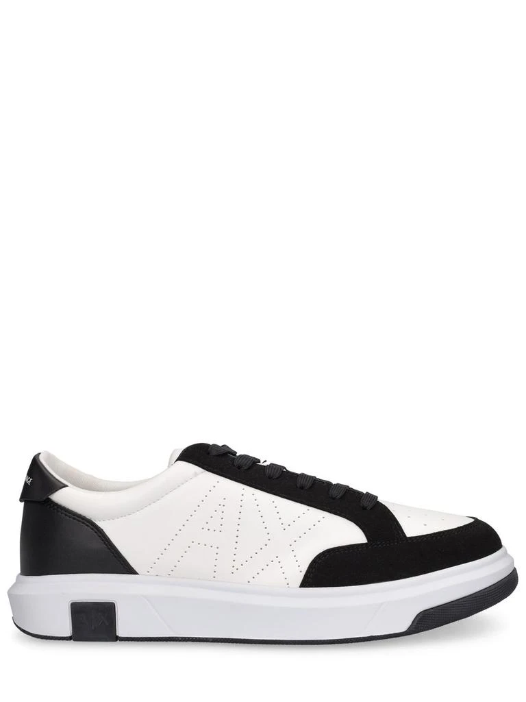 ARMANI EXCHANGE Leather Low Top Sneakers 1