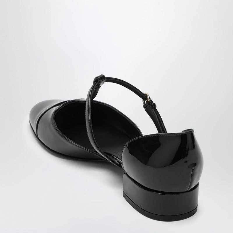 Ferragamo Black patent leather Linette ballerina 4