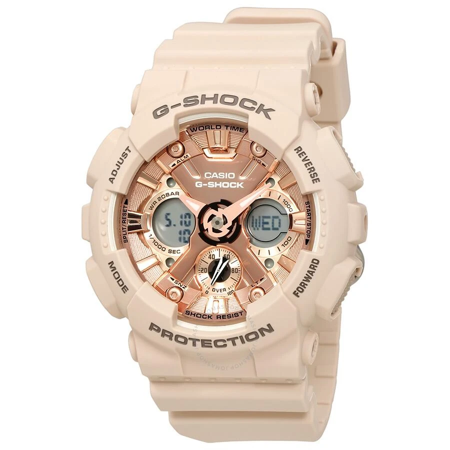Casio G-Shock Rose Gold-Tone Dial Unisex Watch GMA-S120MF-4ACR 1