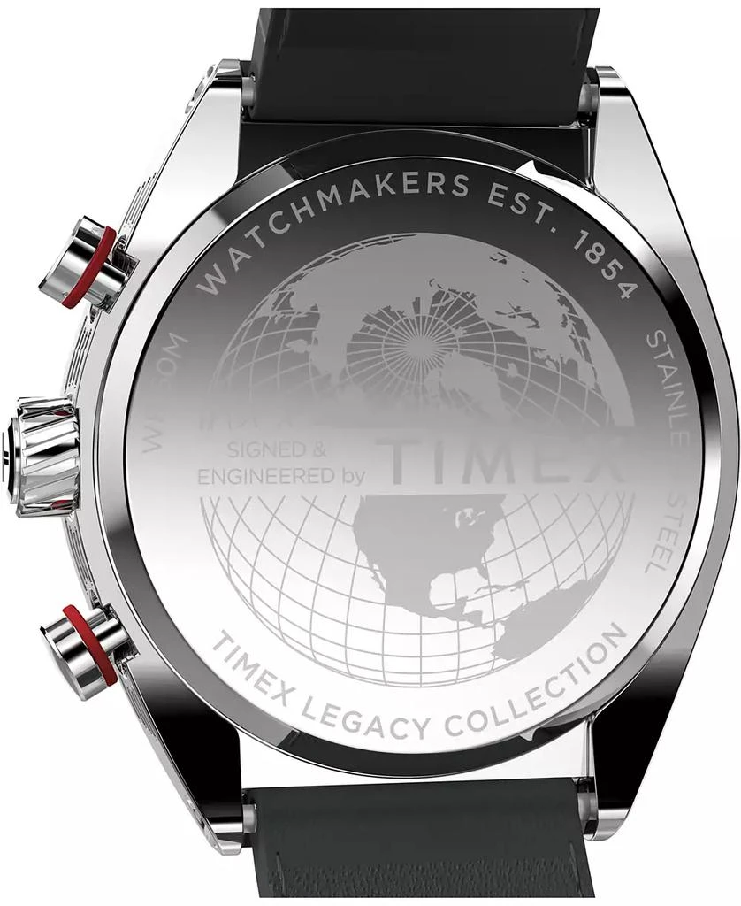 Timex Men's Quartz Analog Brown Leather Watch, 42mm 4