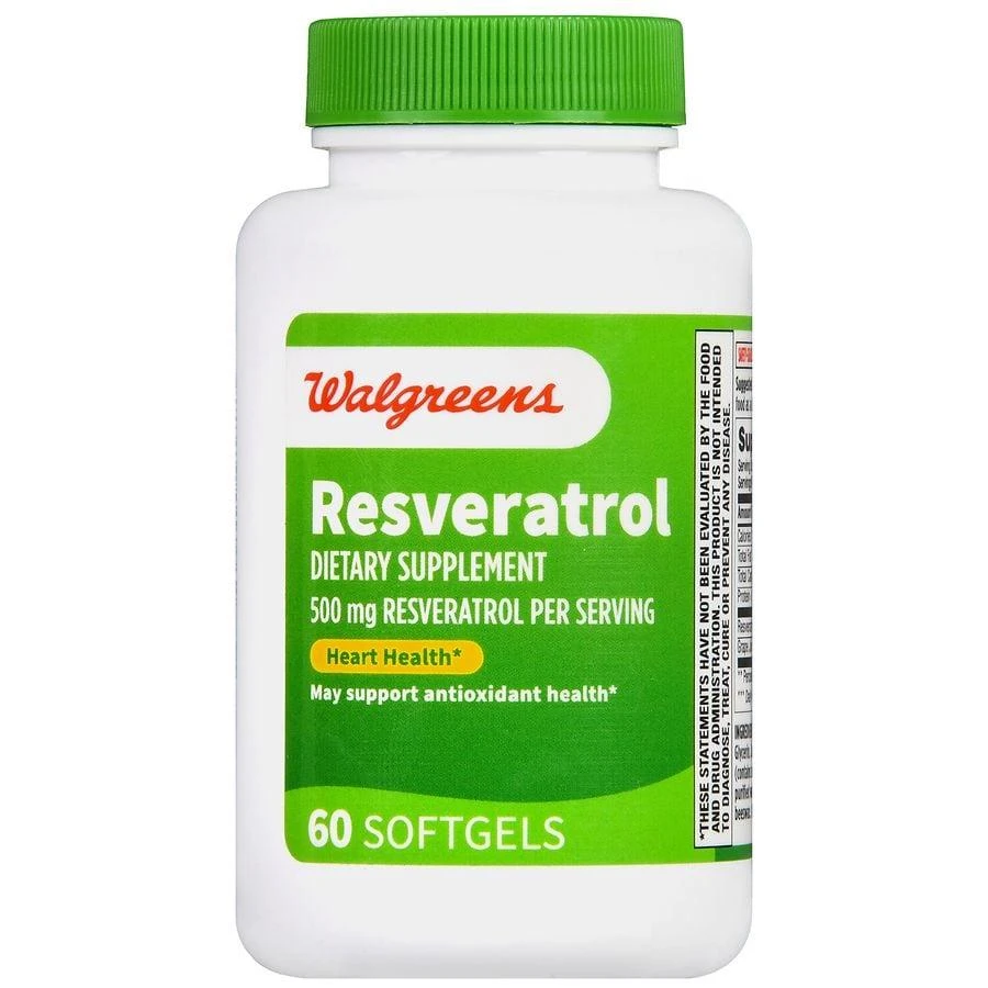 Walgreens Resveratrol 500 mg Softgels (30 days) 2