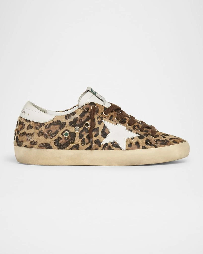 Golden Goose Super-Star Leopard-Print Calf Hair Sneakers 1