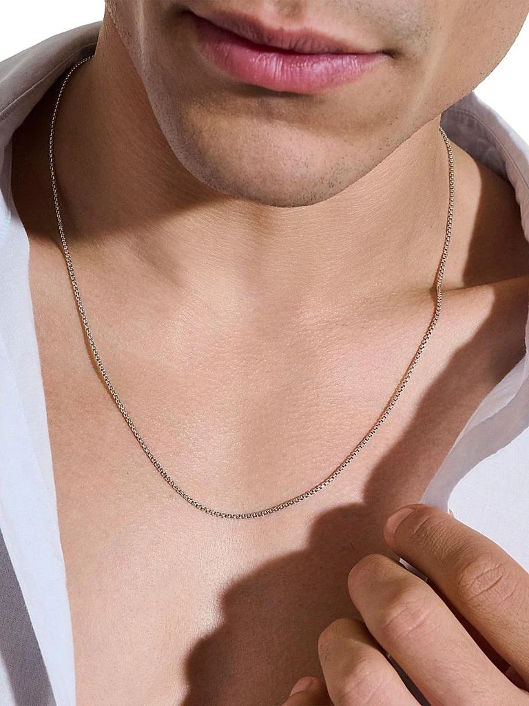 John Hardy Sterling Silver Box Chain Necklace/1.6MM 2