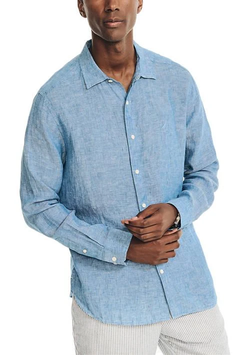 Nautica Solid Linen Shirt 1