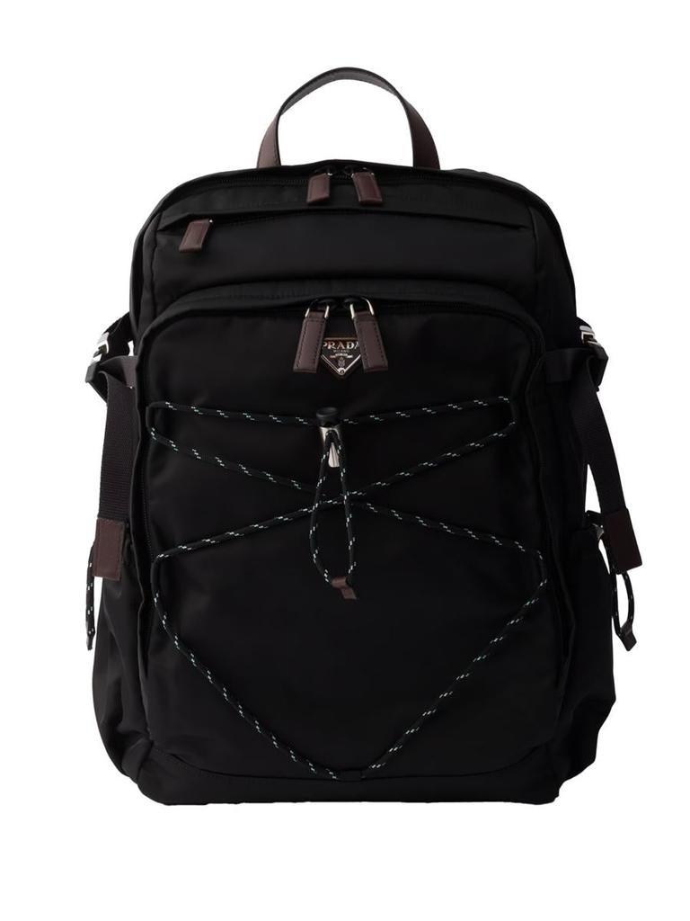 Prada Prada Speedrock Backpack In Re-Nylon And Leather Bags