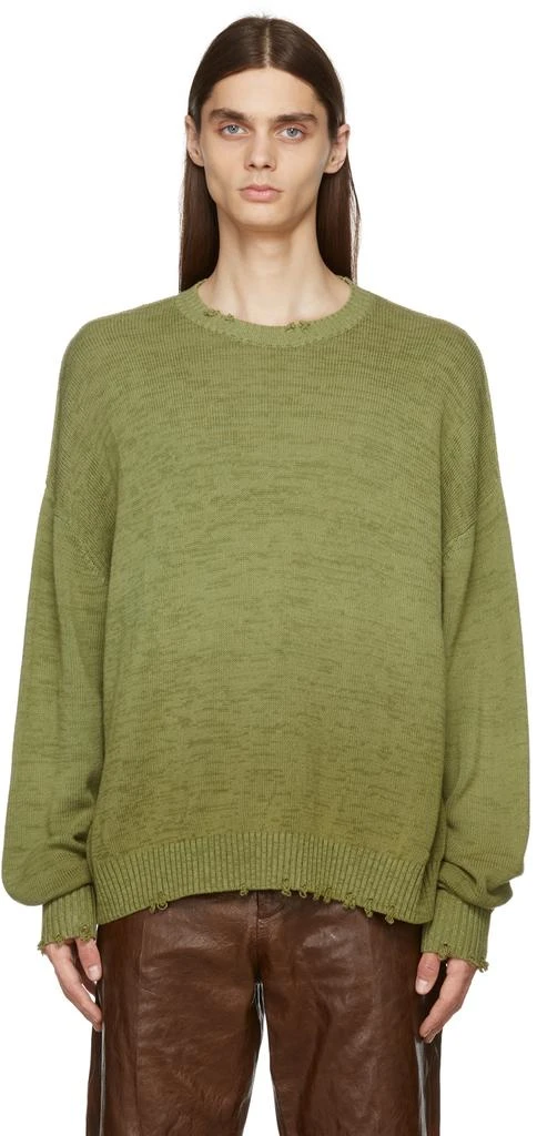 Acne Studios Green Knit Sweater 1
