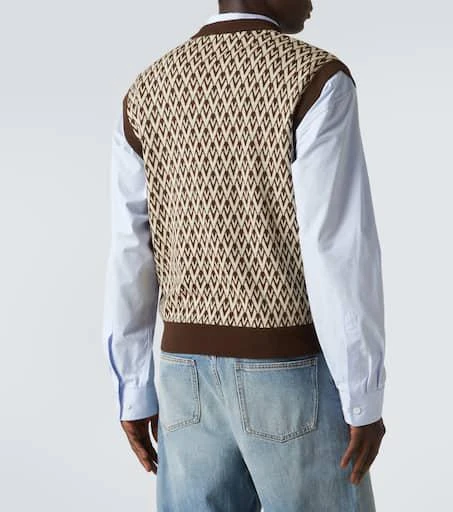 Valentino Toute La V virgin wool sweater vest 4