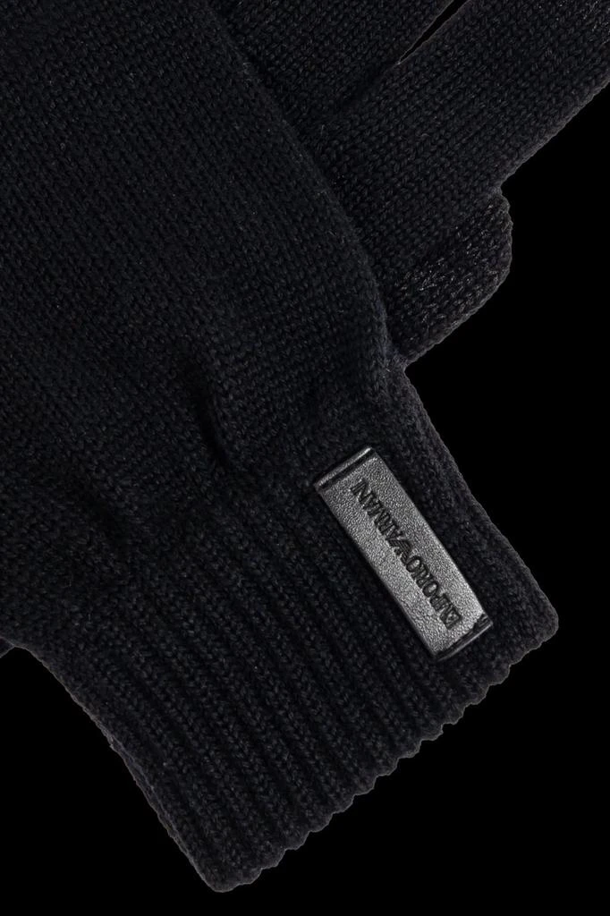 Emporio Armani Emporio Armani Logo Patch Gloves 4