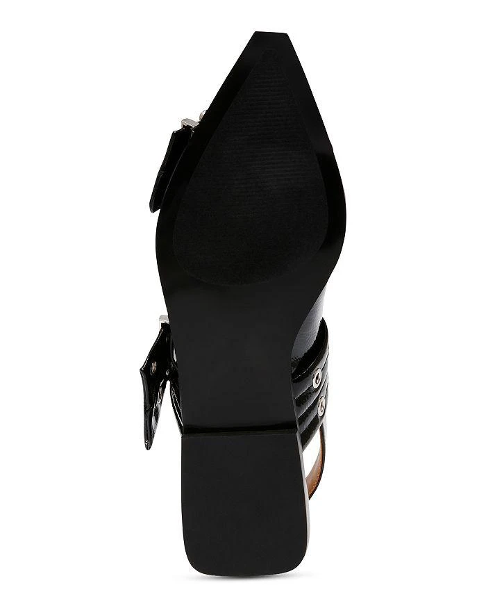 Steve Madden Women's Graya Pointed Toe Buckled Slingback Flats 7