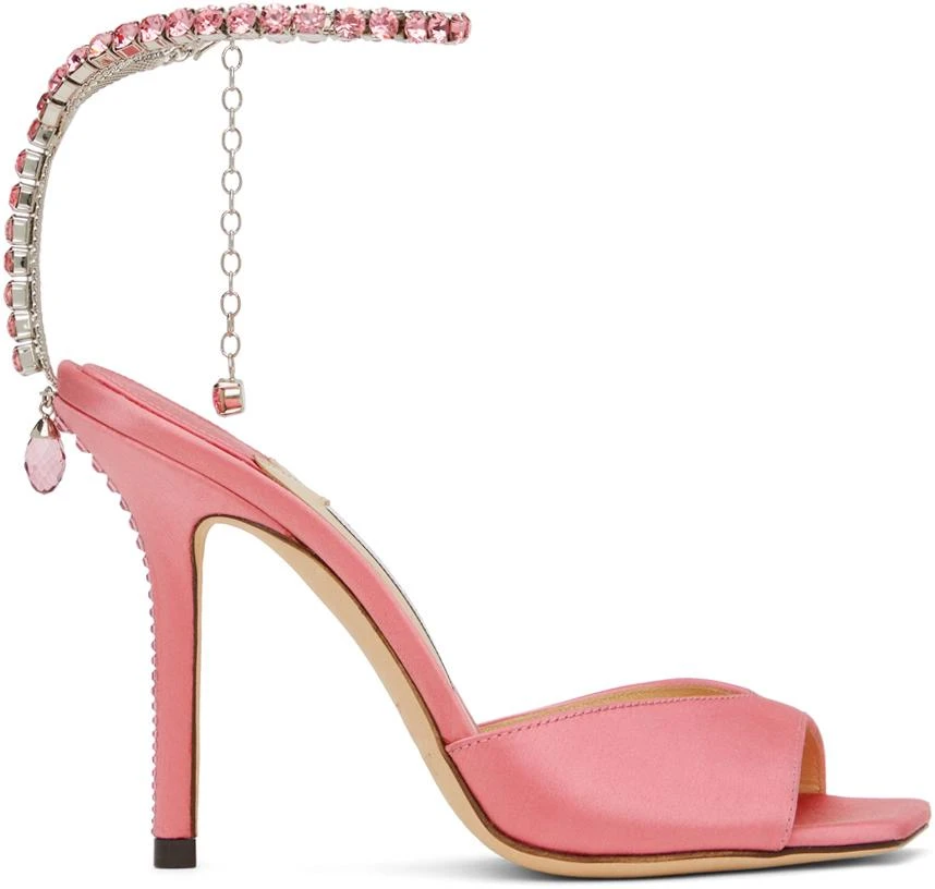 Jimmy Choo Pink Saeda 100 Heeled Sandals 1