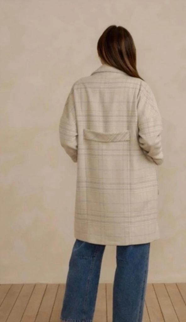 Rylee + Cru Rylee + Cru - Longline Plaid Coat 3