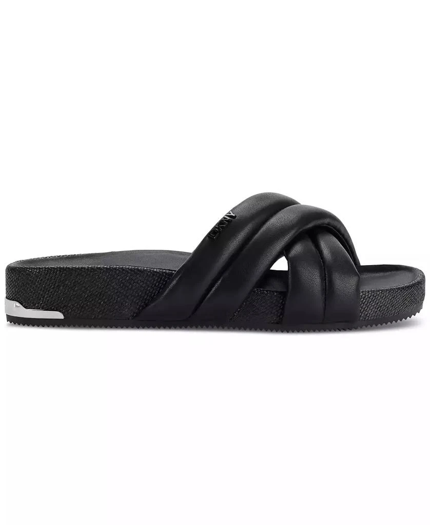 DKNY Women's Indra Criss Cross Strap Foot Bed Slide Sandals, Created for Macy's 2