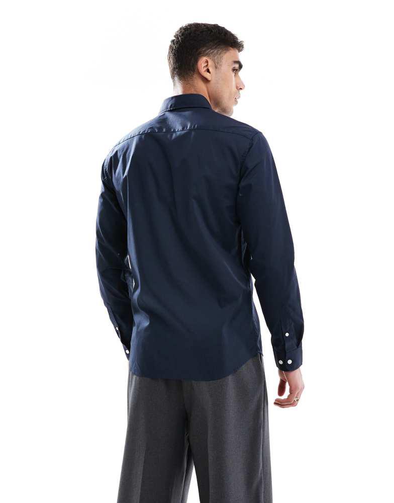 JJ Rebel JJ Rebel long sleeve shirt in navy