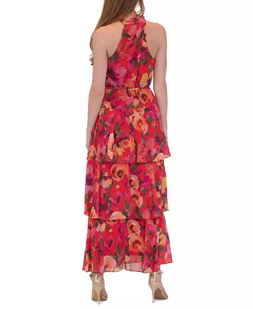 julia jordan Women's Printed High-Neck Sleeveless Maxi Dress 3