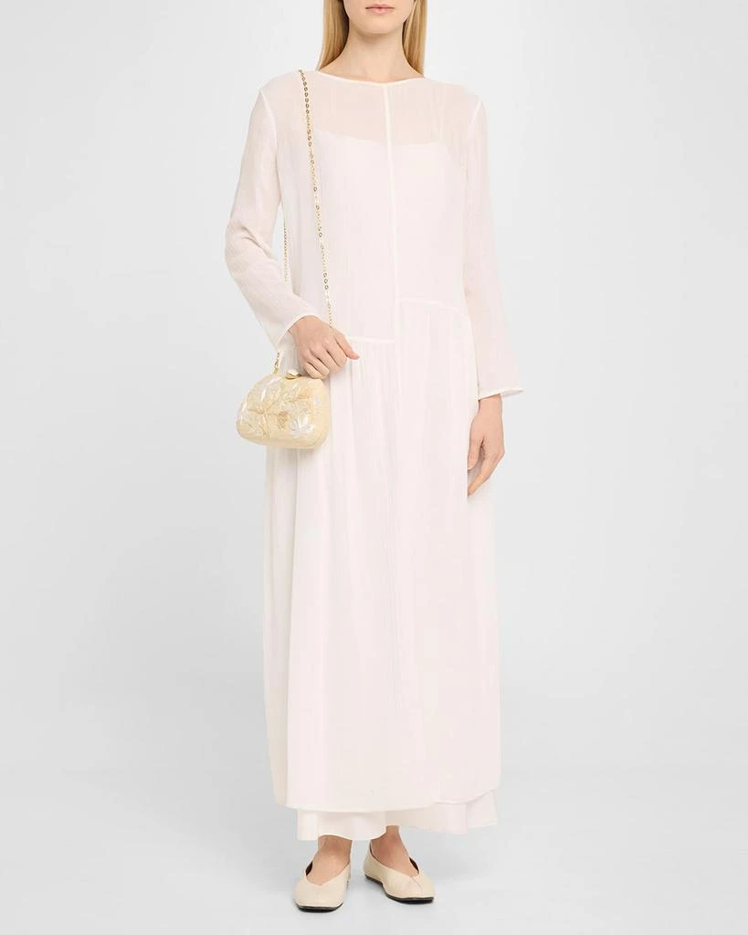 Rafe Tamu Flower Raffia Clutch Bag 5