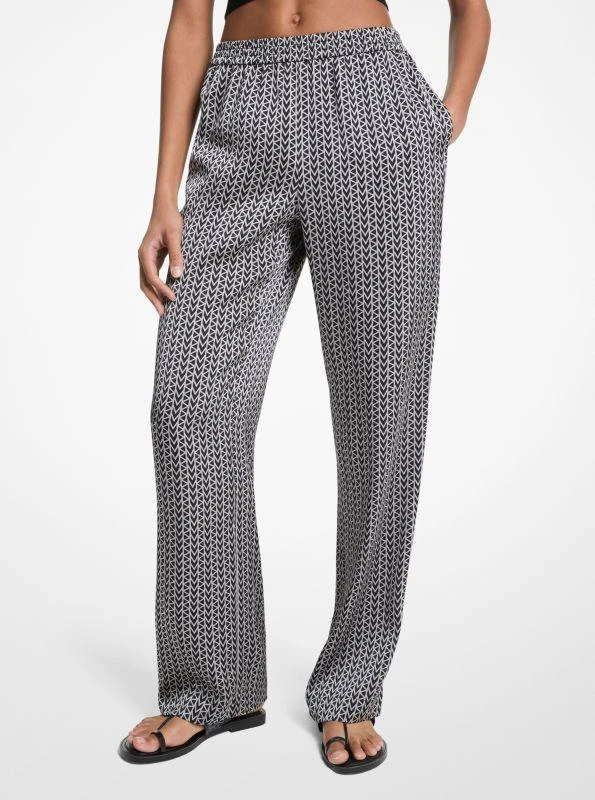 undefined MK2000 Logo Satin Pants 1