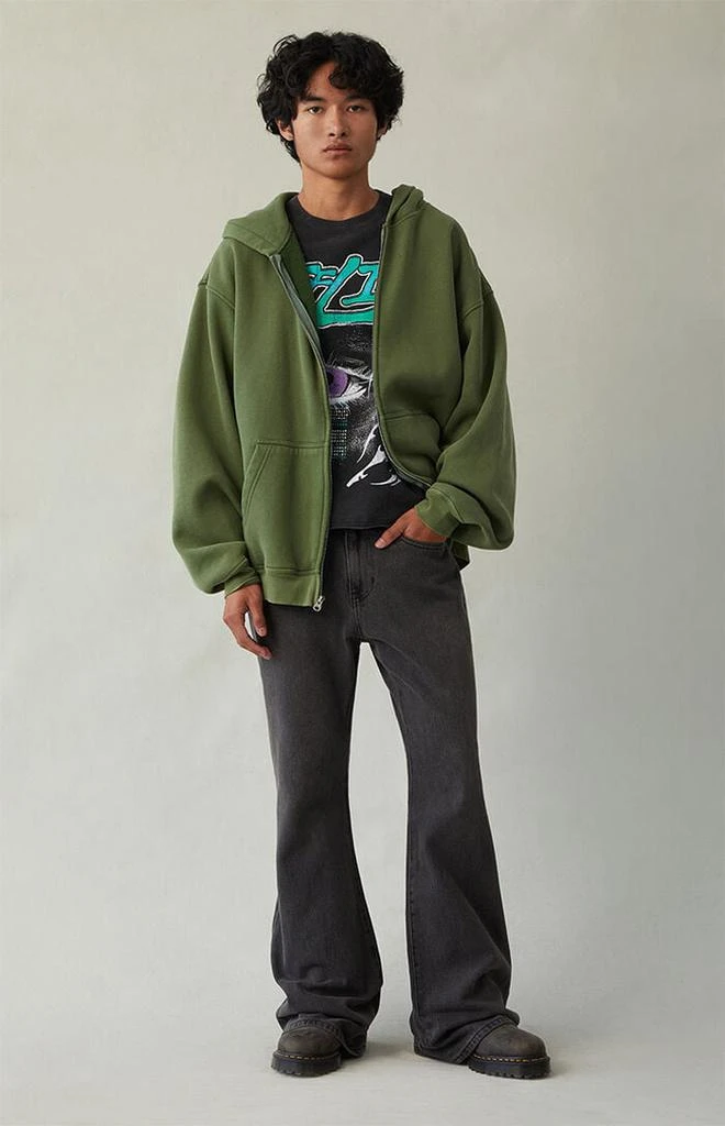 PacSun Jordan Baggy Bootcut Jeans Black 2