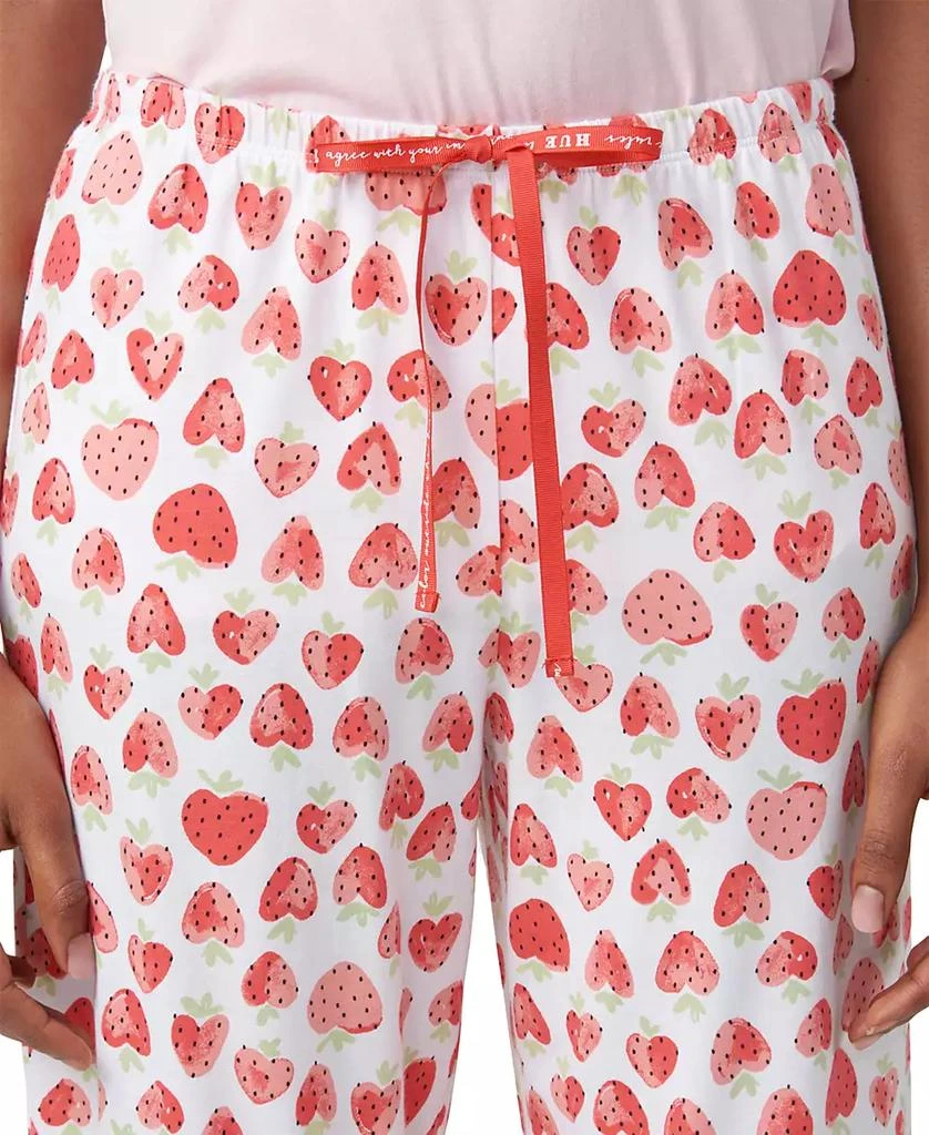 Hue Women's Heart Strawberries Drawstring Pajama Pants 4