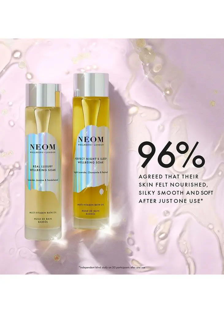 NEOM Perfect Night's Sleep Wellbeing Soak Multi-Vitamin Bath Oil 100ml 3