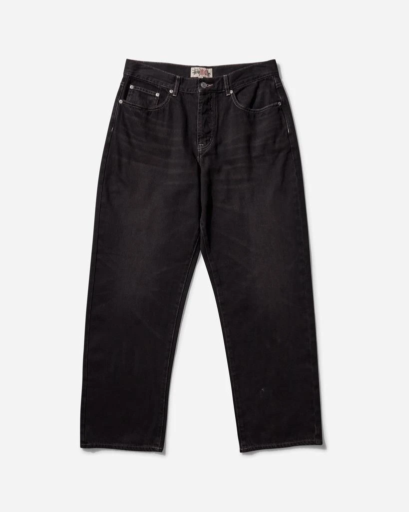 STUSSY Men's Big Ol' Jeans Vintage Wash Denim Black 1