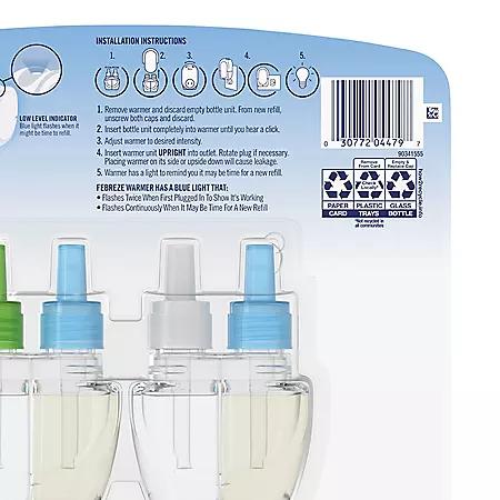 Febreze Febreze Fade Defy PLUG Air Freshener, Linen & Sky + Gain Original 1 Warmer + 5 Refills