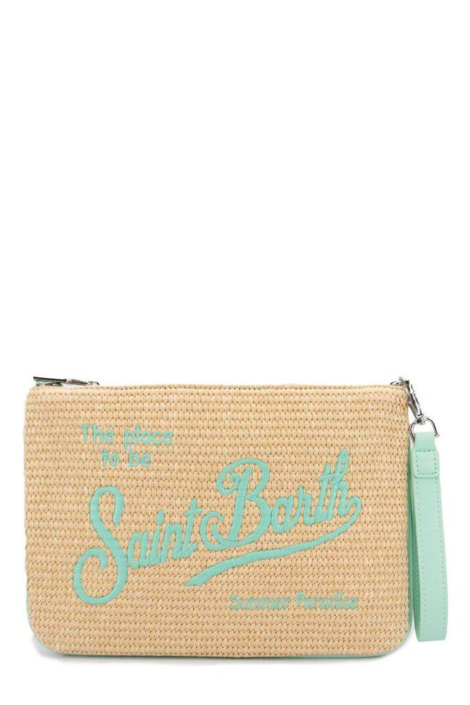 Mc2 Saint Barth Mc2 Saint Barth Logo Embroidered Clutch Bag