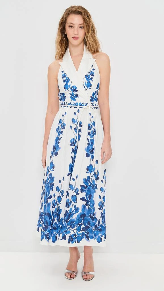 REBECCA VALLANCE Orchid Blues Midi Dress 6