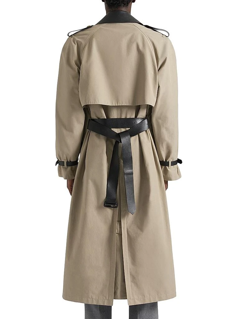 Givenchy Trenchcoat in Cotton with Leather Details 5