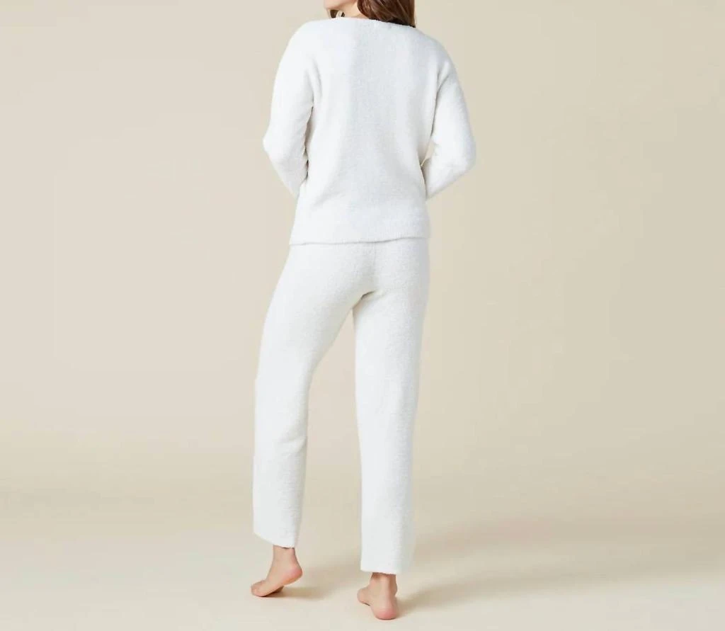 SOFTiES Softies - Solid Marshmallow V-Neck Lounge Set 4