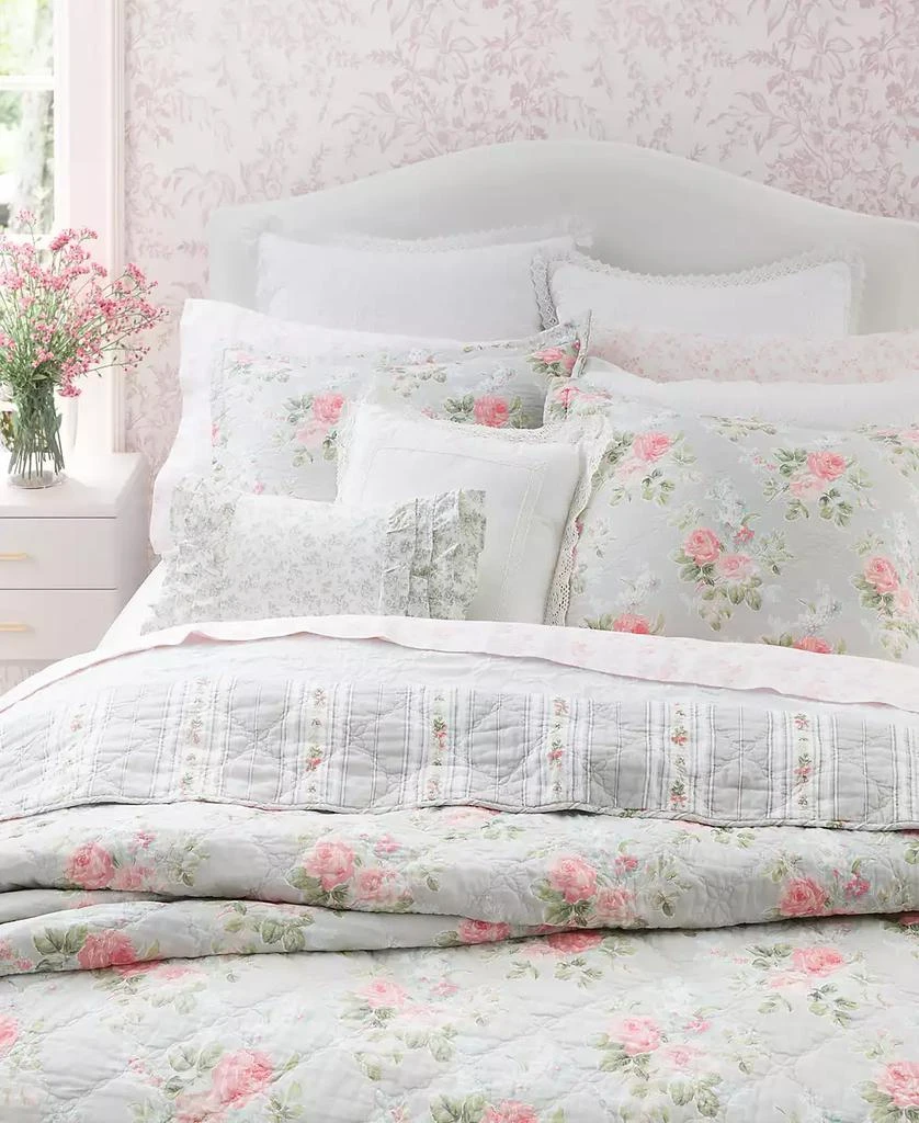 Laura Ashley Melany Cotton Reversible 2-Pc. Quilt Set, Twin 4