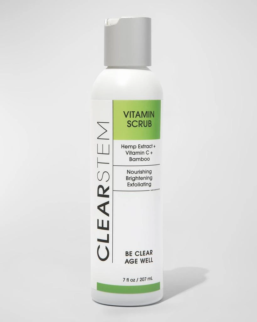 CLEARSTEM Skincare VITAMINSCRUB Facial Scrub with Bamboo, Hemp, and Vitamin C - 7 oz. 1