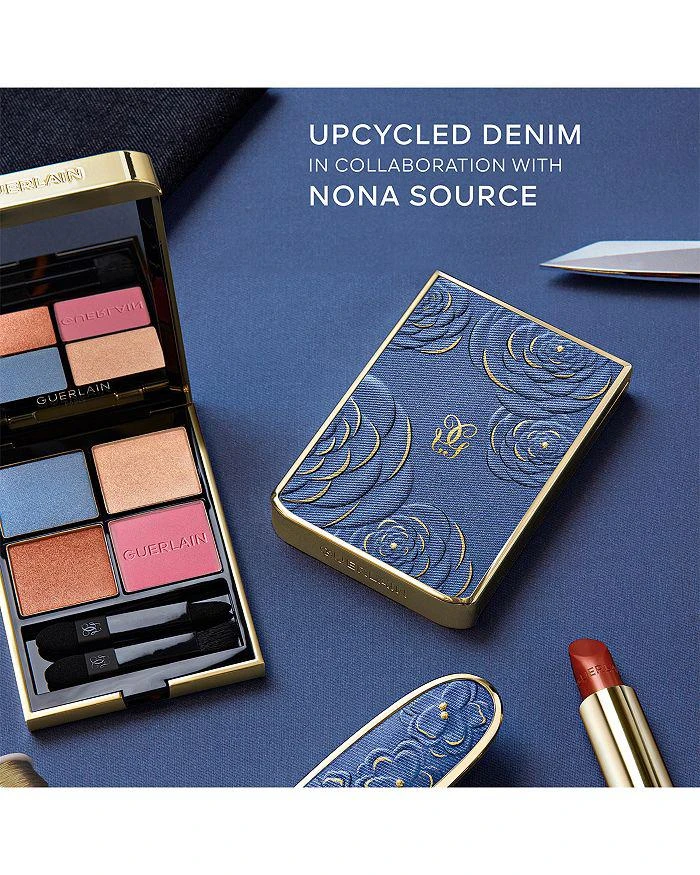 Guerlain Limited Edition Ombres G Quad Denim Blossom Eyeshadow Palette 6