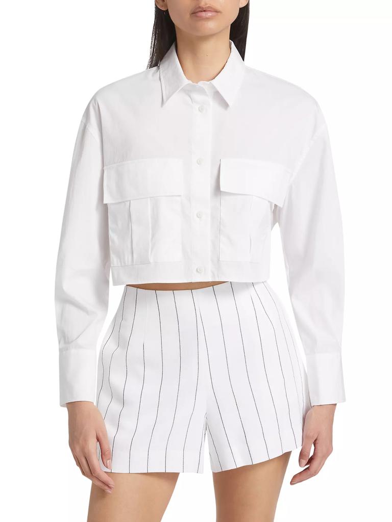 TWP Next Ex Crop Button-Up Shirt | Nordstrom