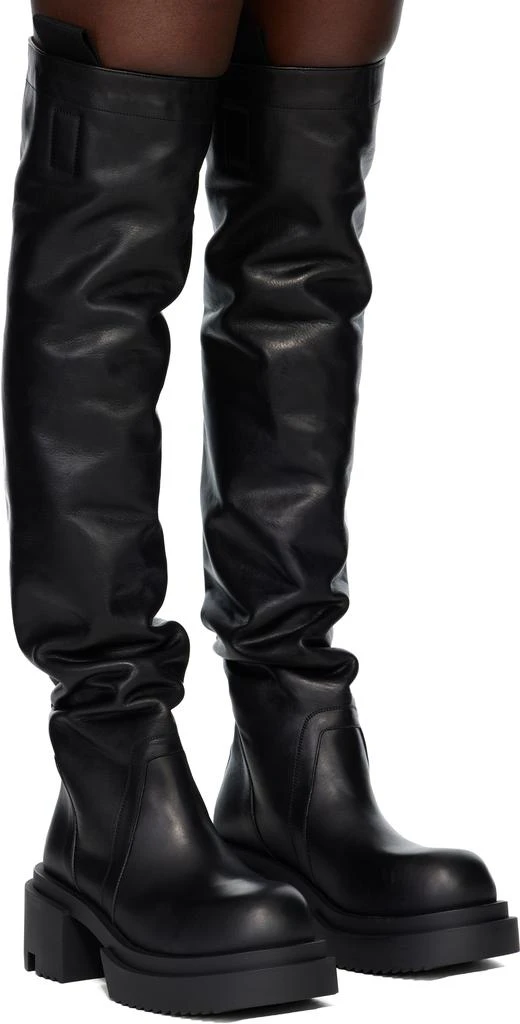 Rick Owens Black Concordians Wader Bogun Tall Boots 4