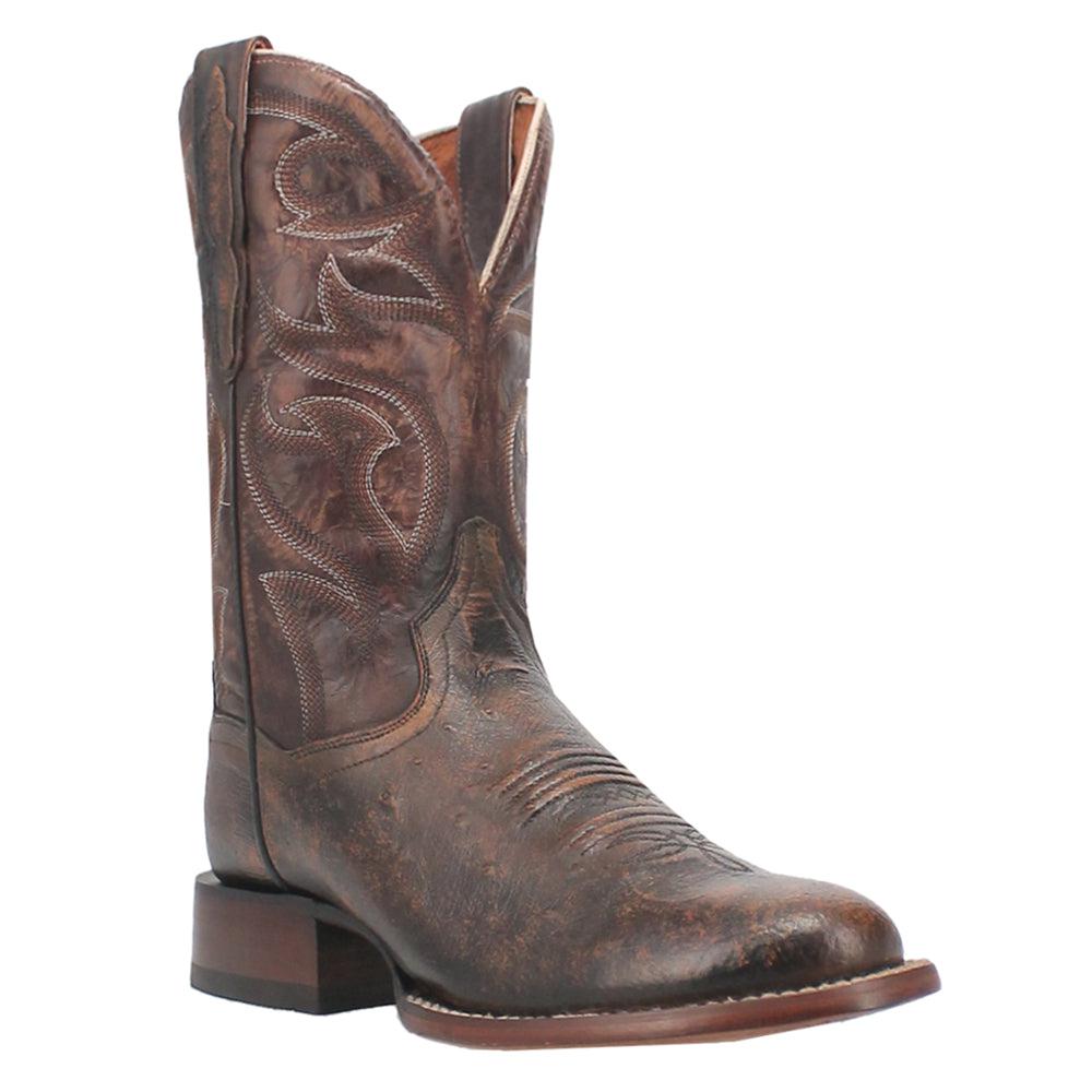 Dan Post Boots Clyde Smooth Ostrich Round Toe Cowboy Boots