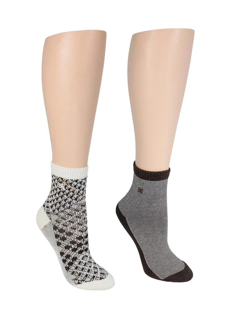 Sam Edelman 2 Pack Pattern No Float Jacquard Midi Boot Socks
