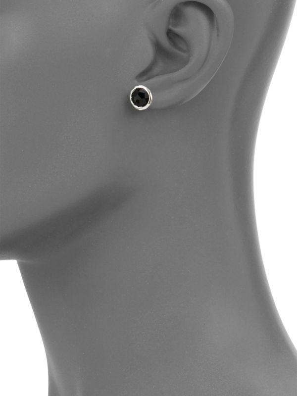 Ippolita Rock Candy Black Onyx & Sterling Silver Lollipop Stud Earrings