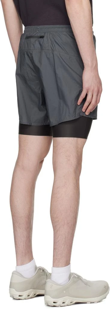 District Vision Gray Ripstop Layered Trail Shorts 3