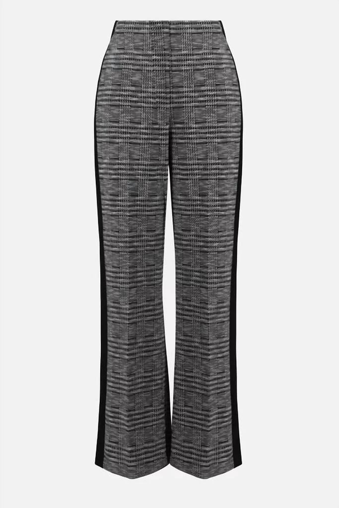 JOSEPH RIBKOFF Joseph Ribkoff - Plaid Mid Rise Wide Leg Trousers 5