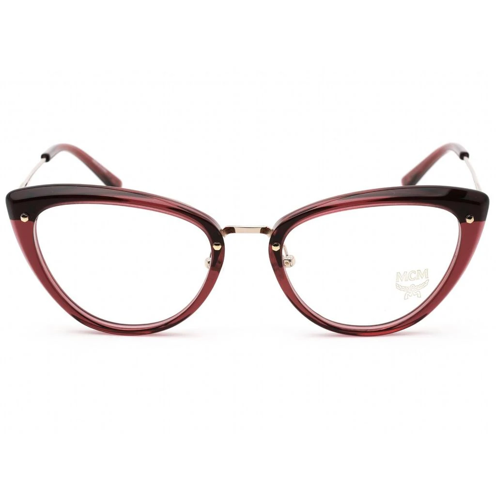 MCM MCM Women's Eyeglasses - Clear Demo Lens Bordeaux Cat Eye Shape Frame | MCM2153 603 2