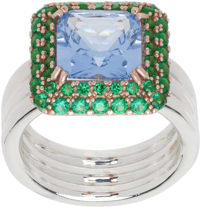 Hatton Labs Silver & Rose Gold Crown Ring 1
