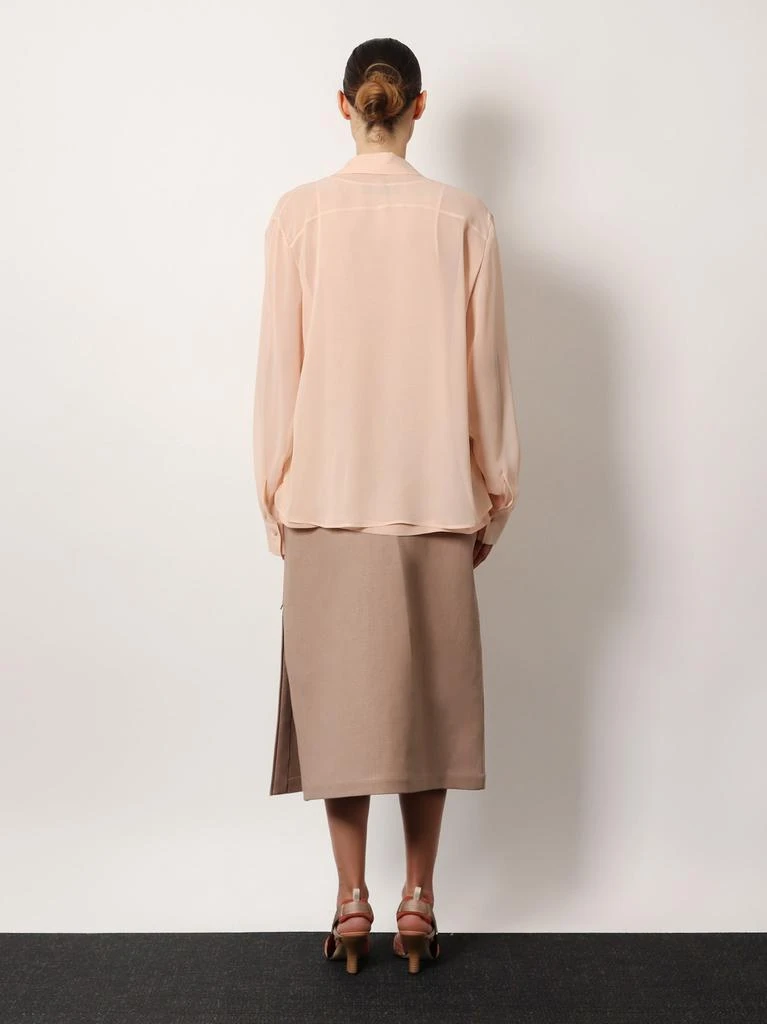 Fendi Georgette top with rhinestones and sequins embroidery 3